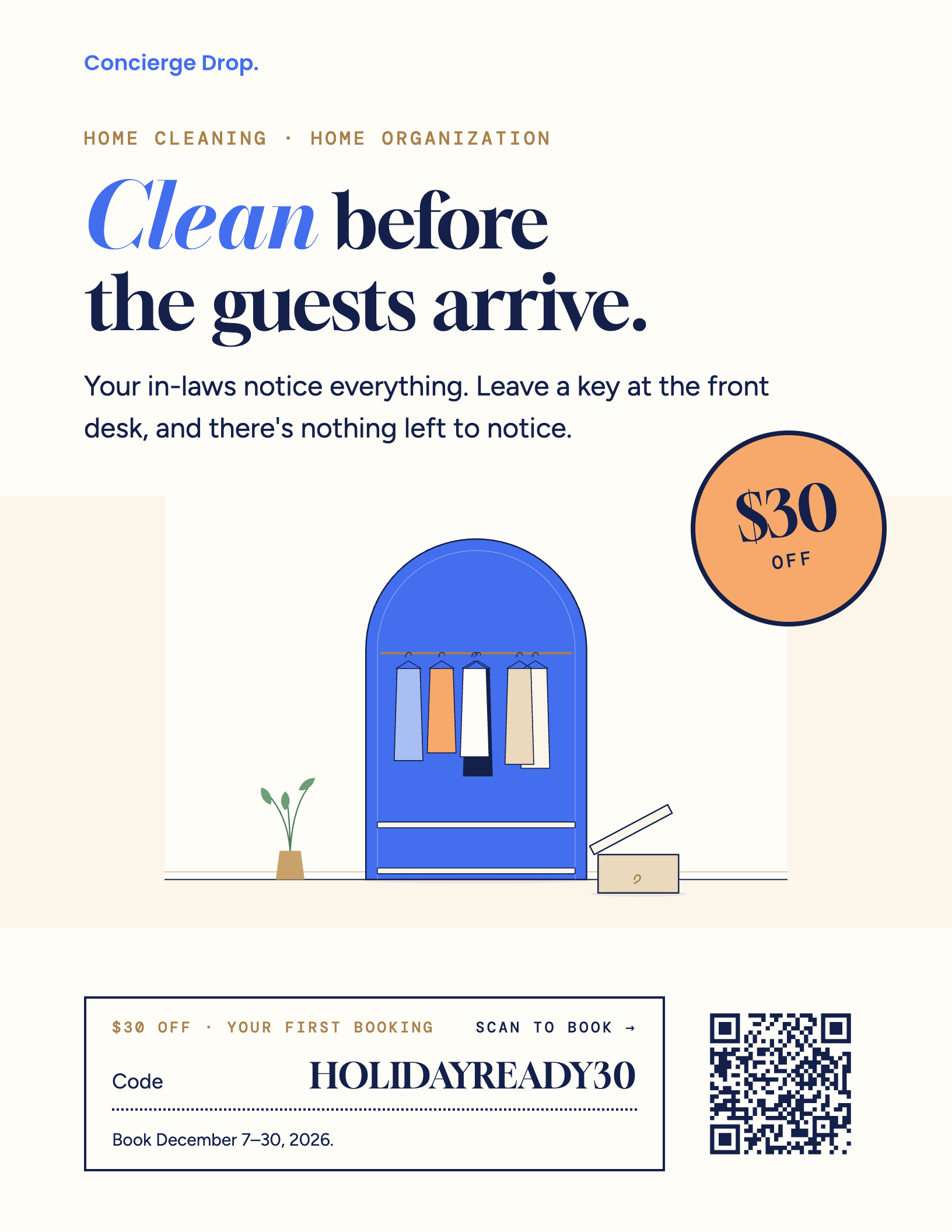 December cleaning flyer in the new style