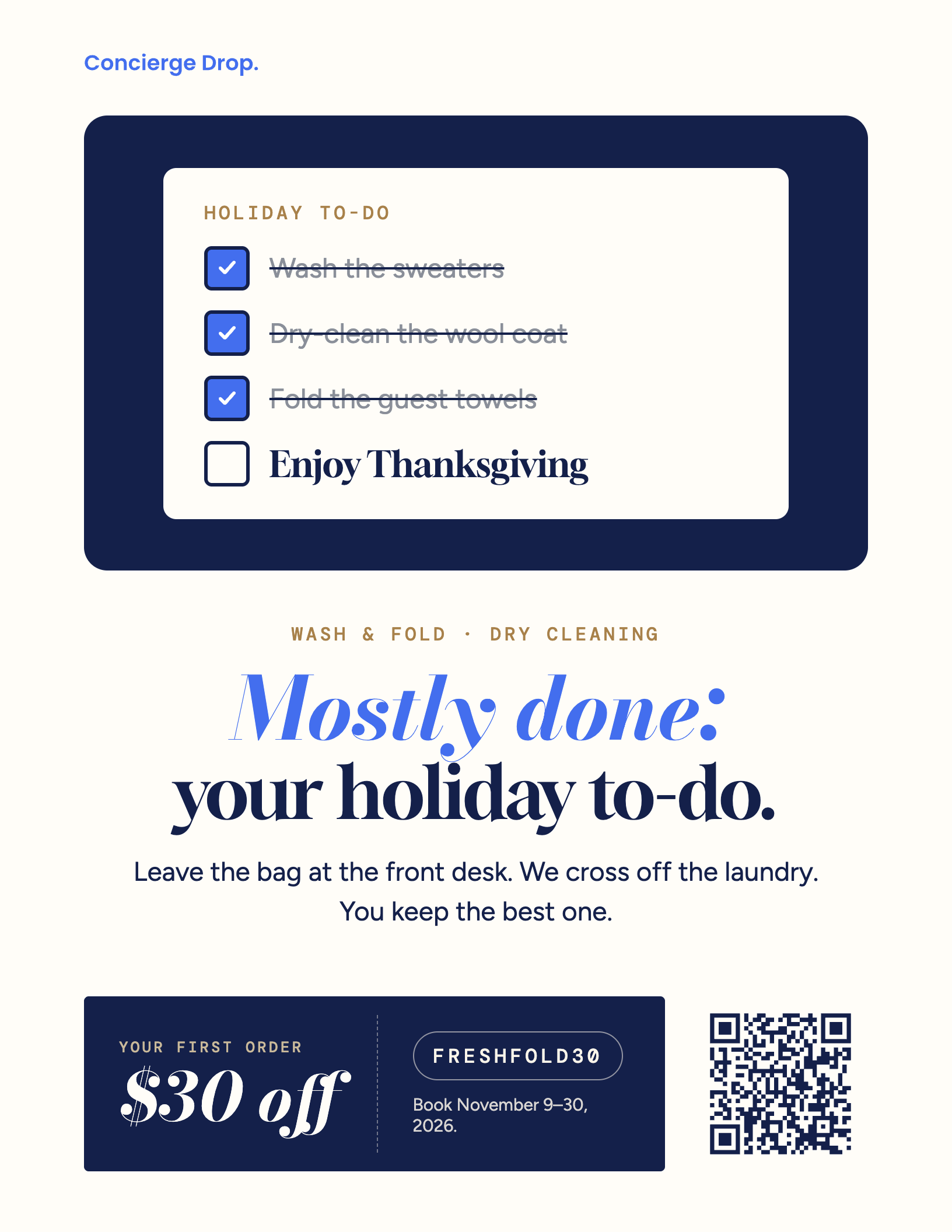 November to-do flyer in the new style