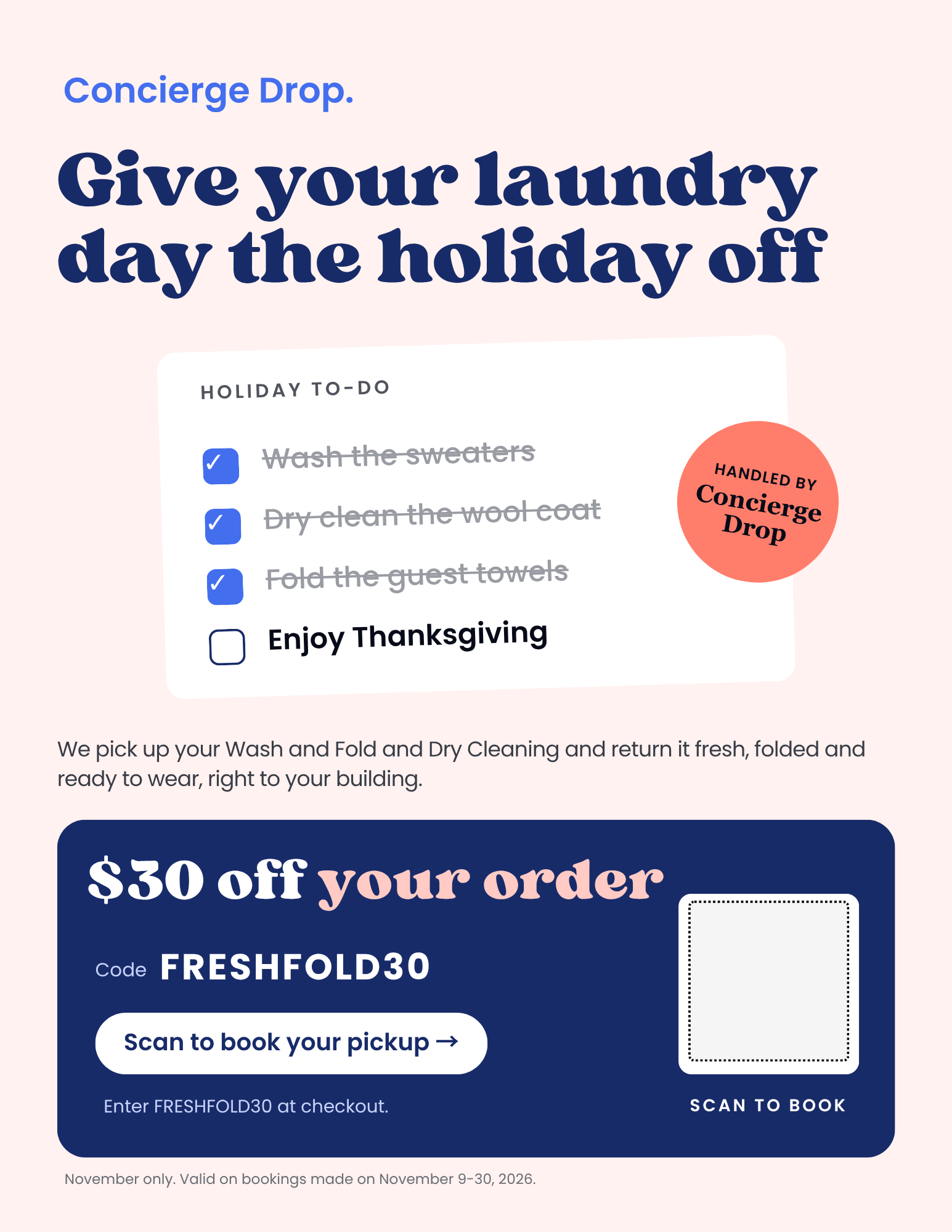 November to-do flyer as sent